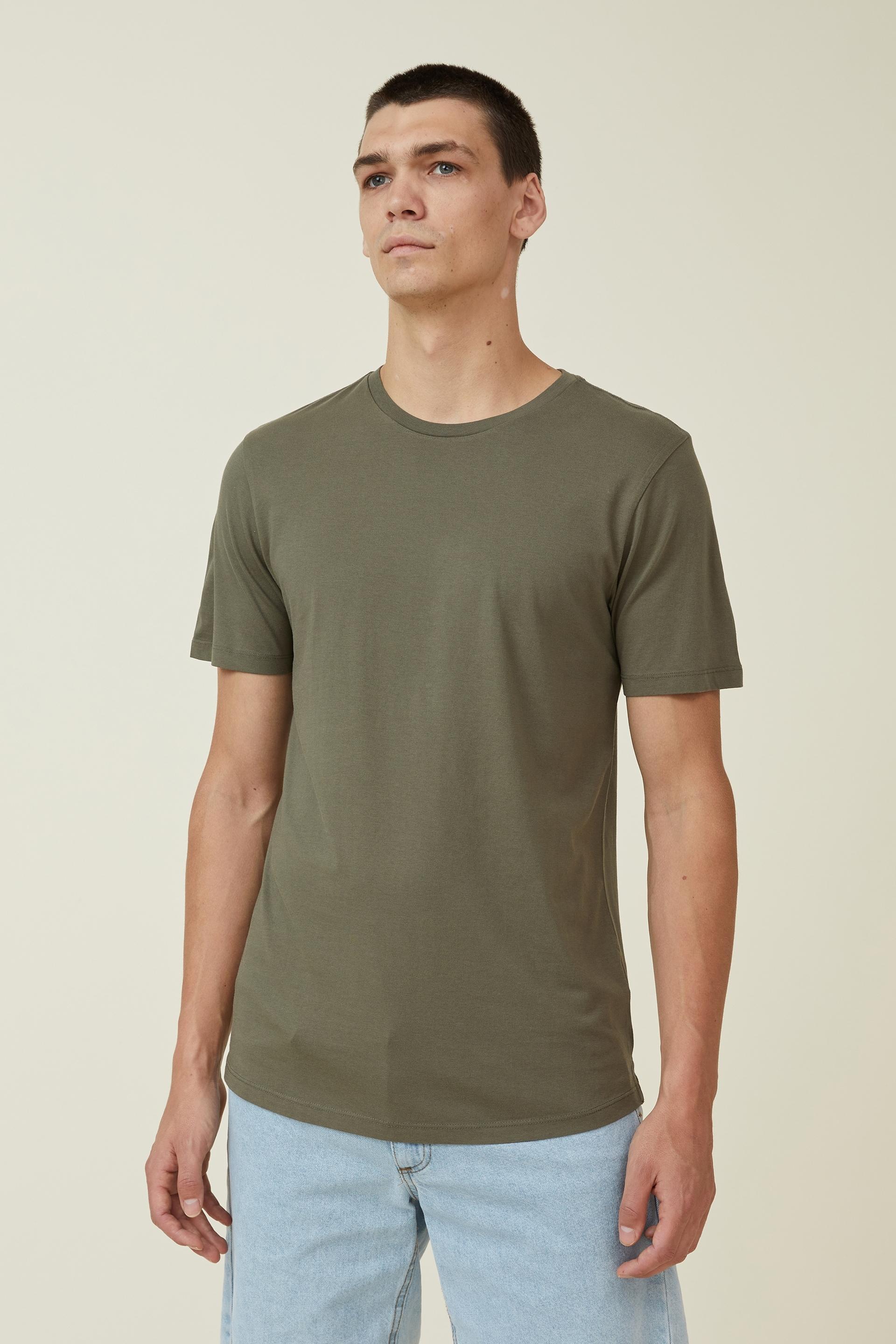 Cotton On Men - Organic Longline T-Shirt - Military Product Image