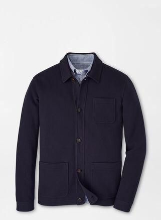 Peter Millar Mens Camden Chore Coat | Color: Navy | Size: XXL Product Image