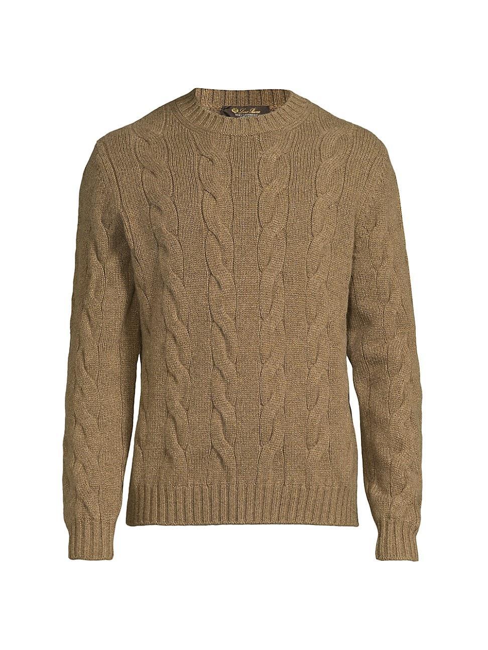 Mens Napier Cable-Knit Cashmere Sweater Product Image