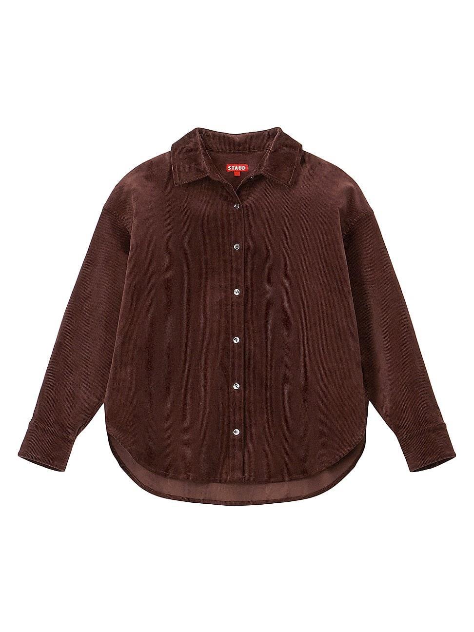 Womens Matthew Corduroy Button-Front Shirt Product Image