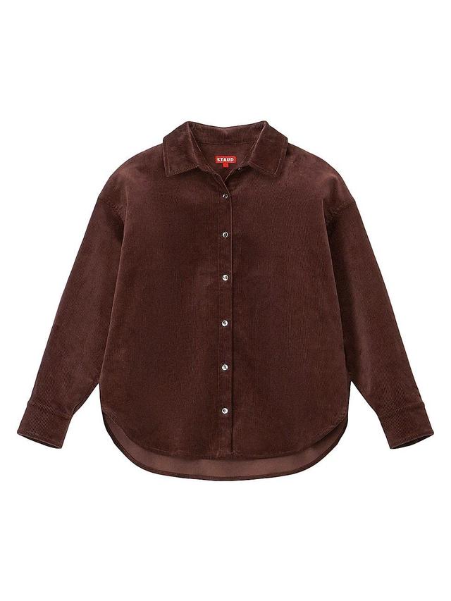 Womens Matthew Corduroy Button-Front Shirt Product Image