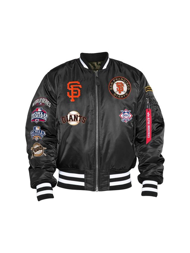 SAN FRANCISCO GIANTS X ALPHA X NEW ERA MA-1 BOMBER JACKET Product Image