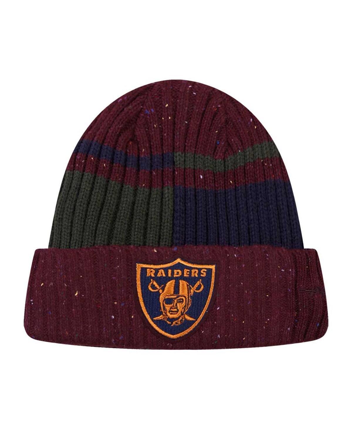 Mens Pro Standard Burgundy Las Vegas Raiders Speckled Cuffed Knit Hat Product Image