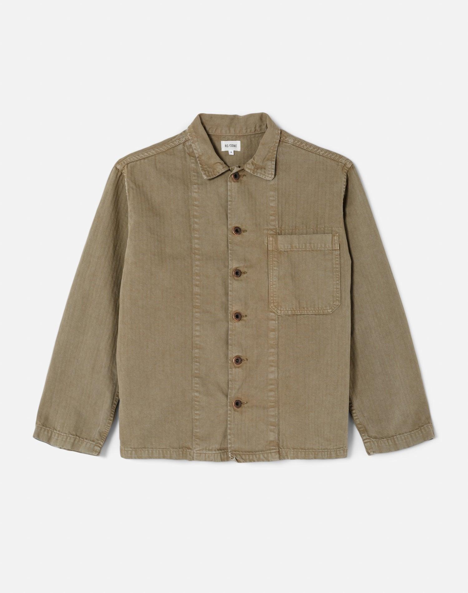 Cadet Shirt Jacket - Dirty Sage Product Image