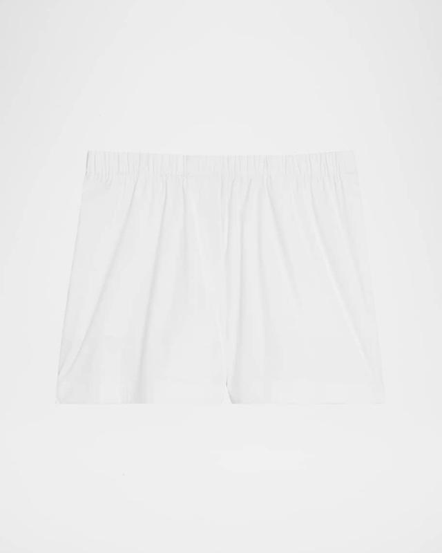 Boxer Stretch Cotton Wide-Leg Shorts Product Image