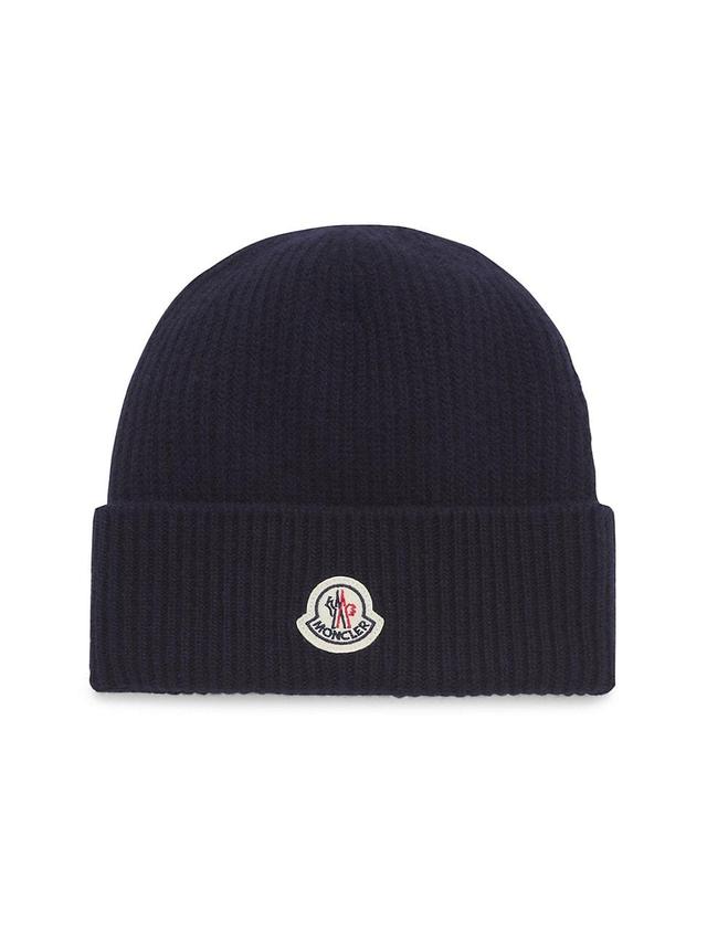 Mens Logo Wool & Cashmere Beanie Hat Product Image