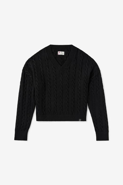 Baseline Chunky V-Neck Sweater Product Image