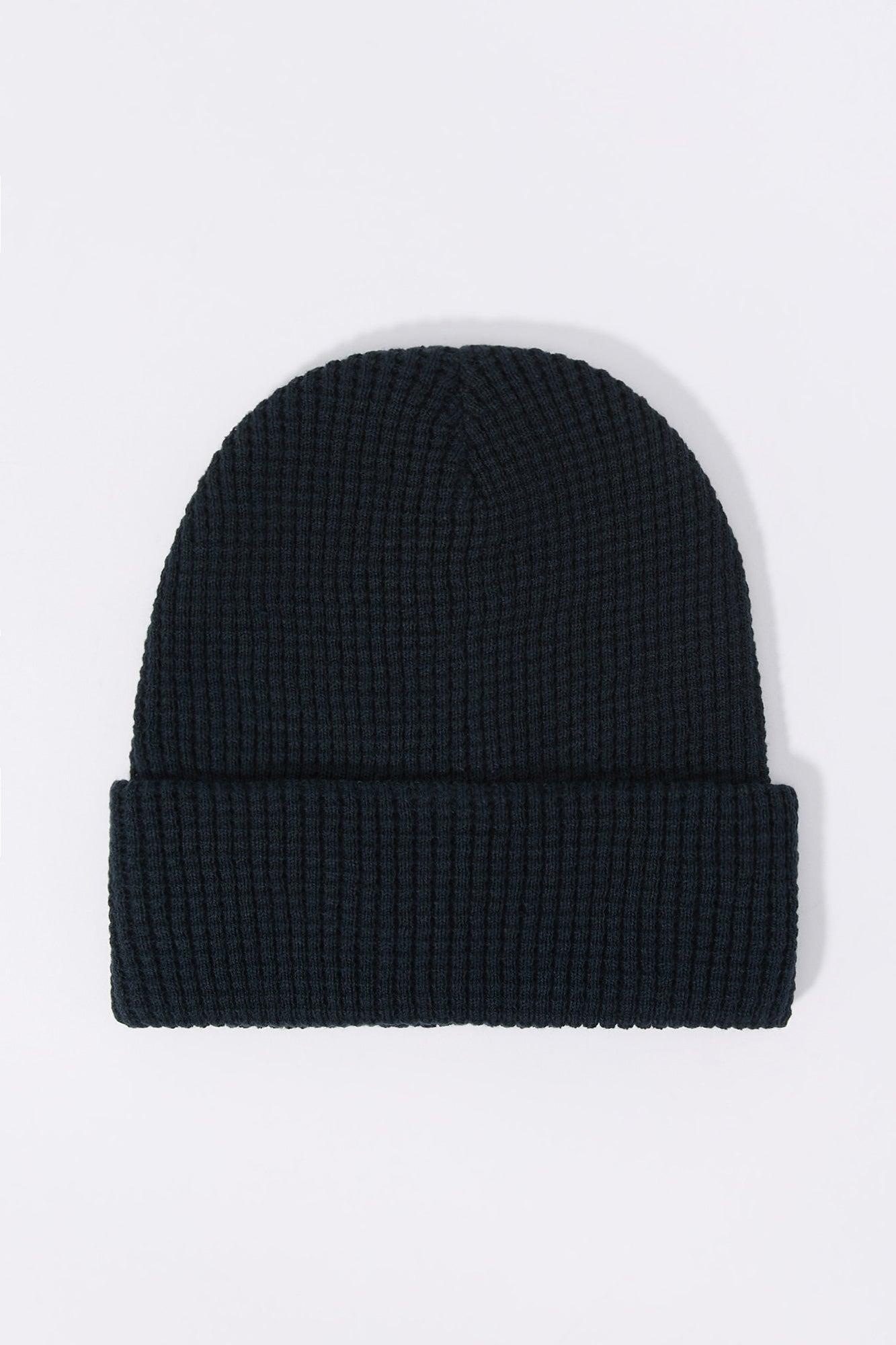 Waffle Knit Beanie Male Product Image