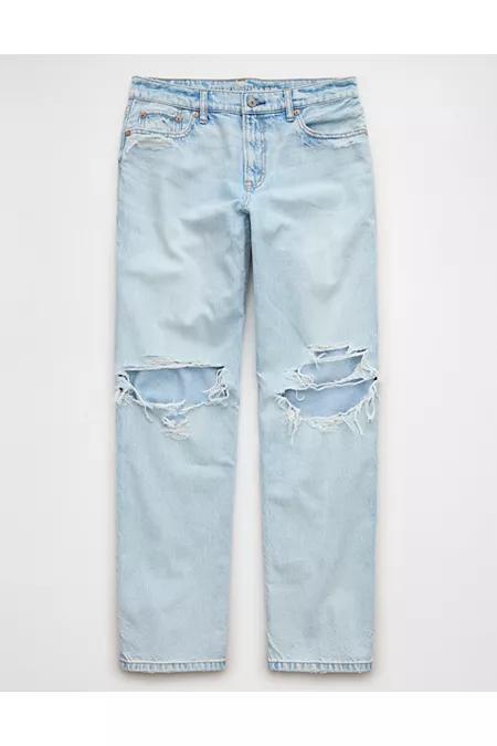 AE Strigid Ripped Low-Rise Ex-Boyfriend Jean Womens Product Image