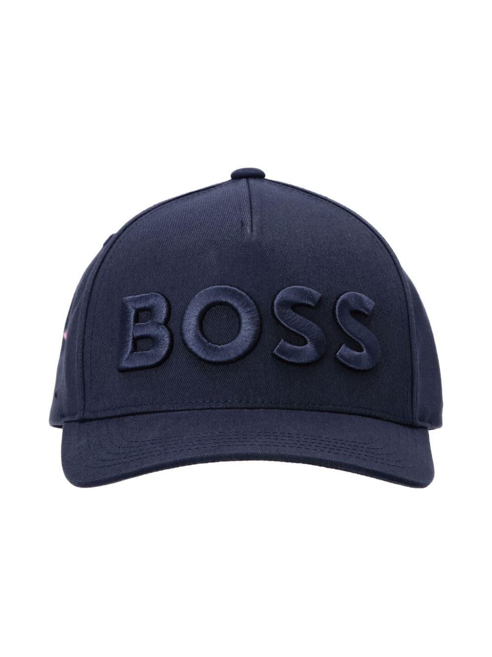 Logo-embroidered Cotton Baseball Cap In Blue Product Image