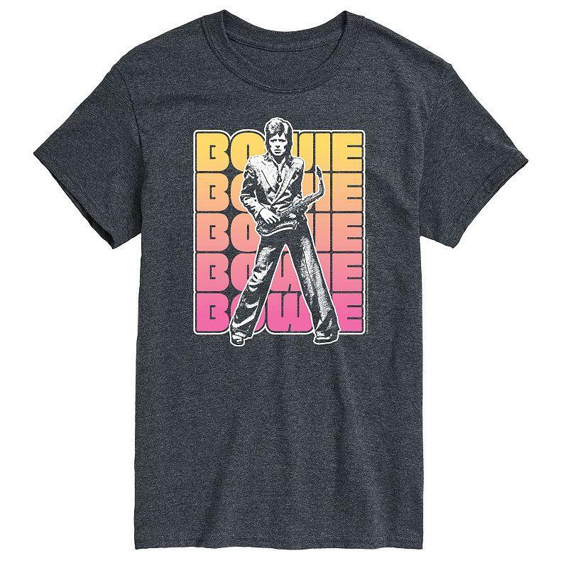 Big & Tall David Bowie Stacked Graphic Tee, Mens Blue Product Image