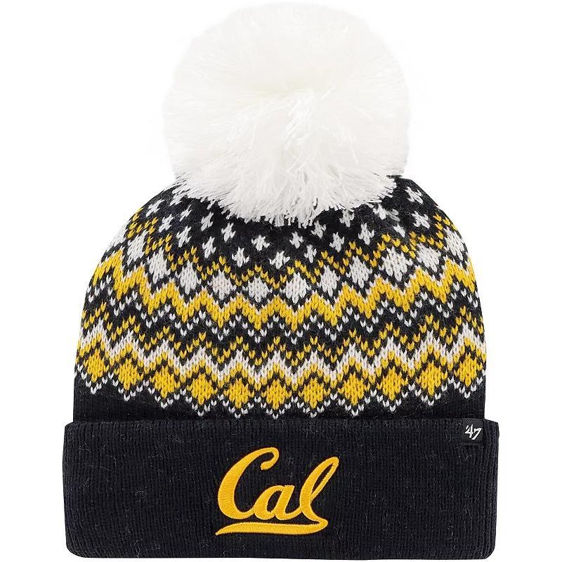 Womens 47 Cal Bears Elsa Cuffed Knit Hat with Pom, Blue Product Image