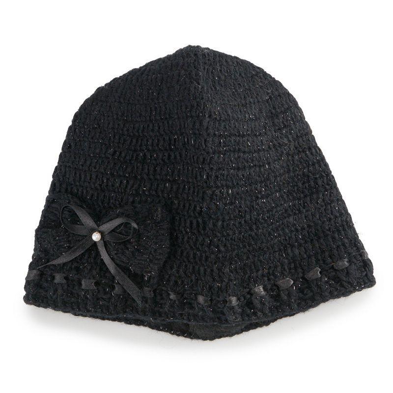 Womens SIJJL Wool Ribbon Bow Beanie Product Image