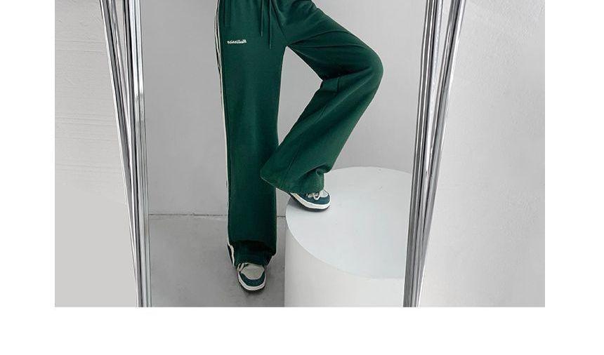 Striped Straight-Cut Loose Sweatpants in 5 Colors Product Image