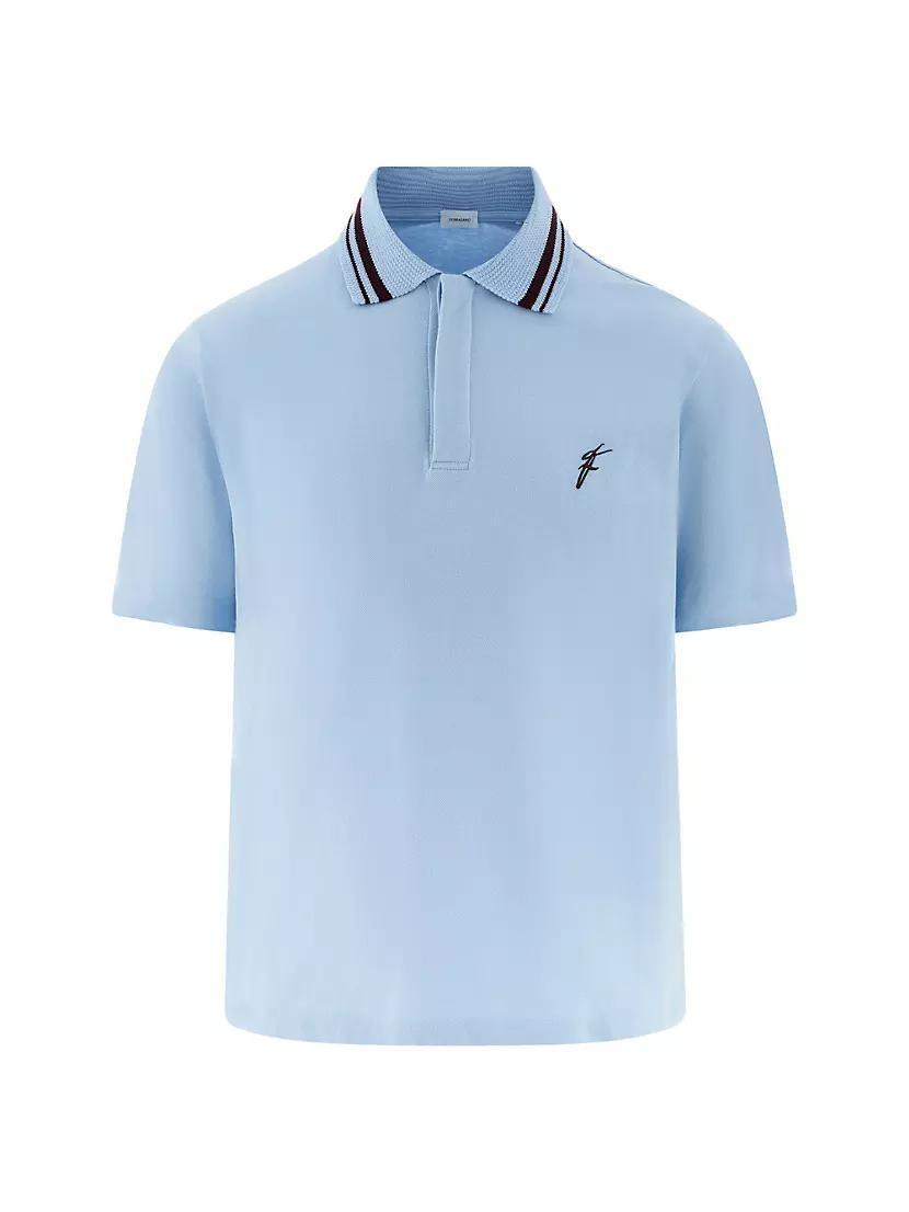 Cotton Jersey Polo Shirt Product Image