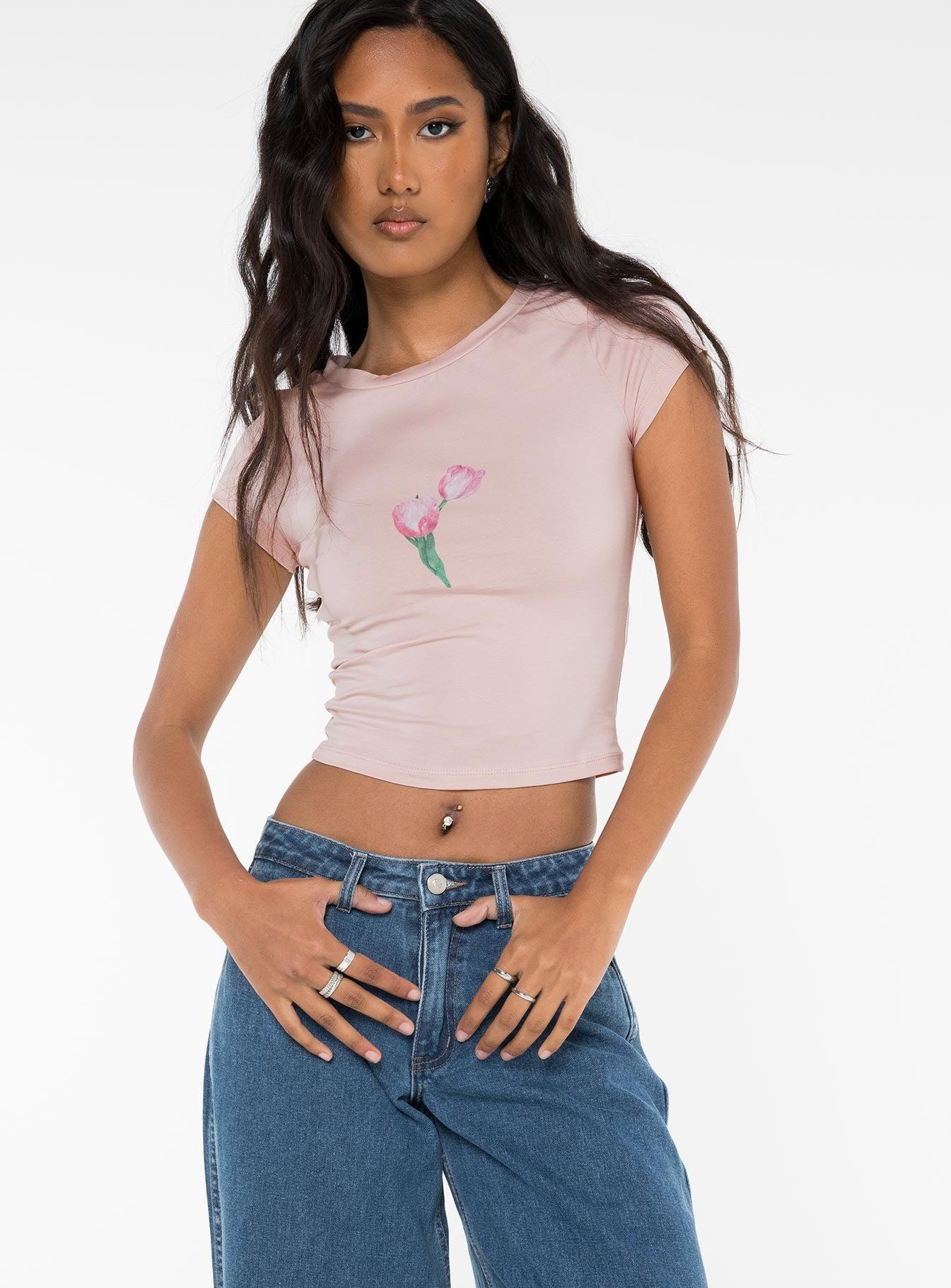 Tulips Tee Pink Product Image