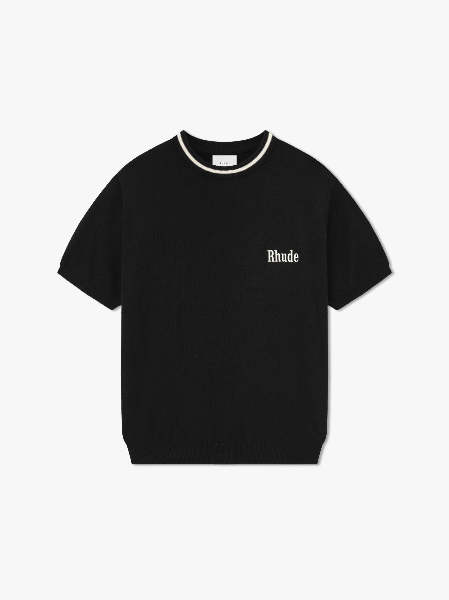 RHUDE LOGO KNIT TEE Male Product Image