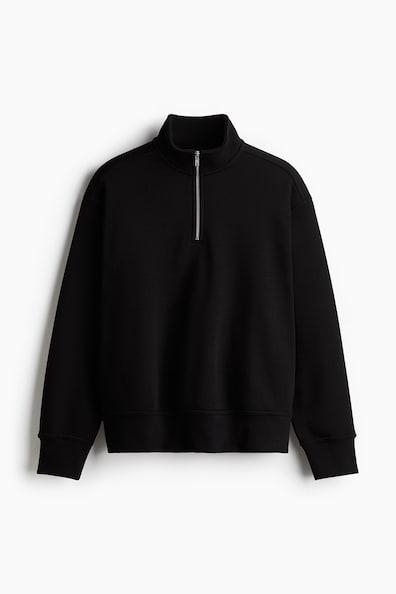 Loose Fit Half-Zip Sweatshirt Product Image