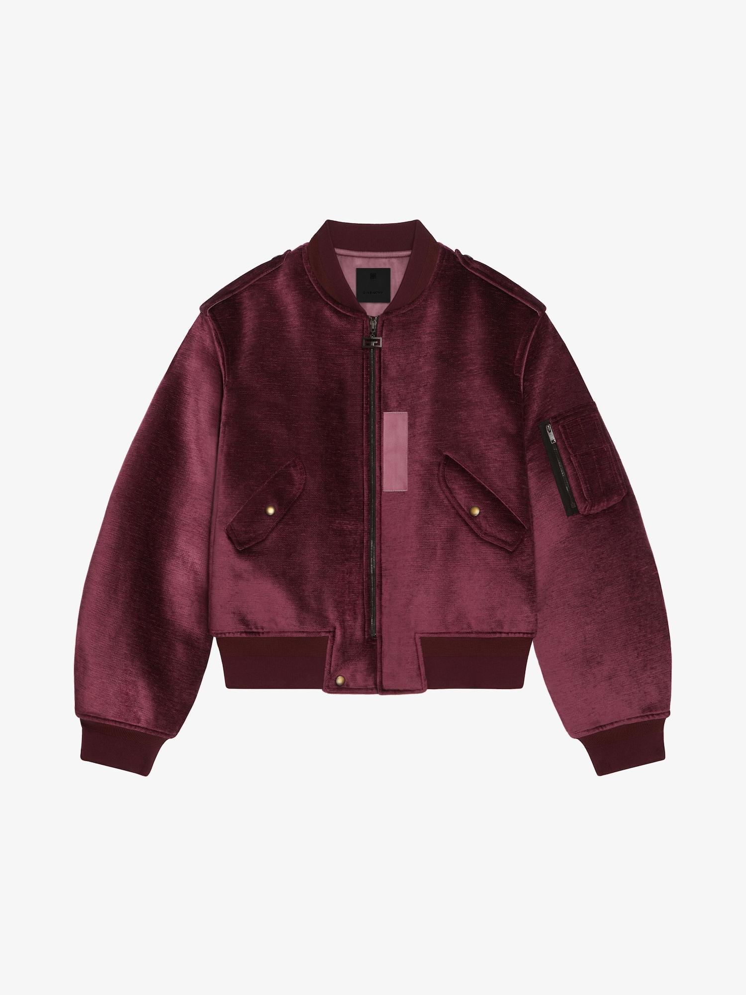 Bomber in chenille velvet Product Image