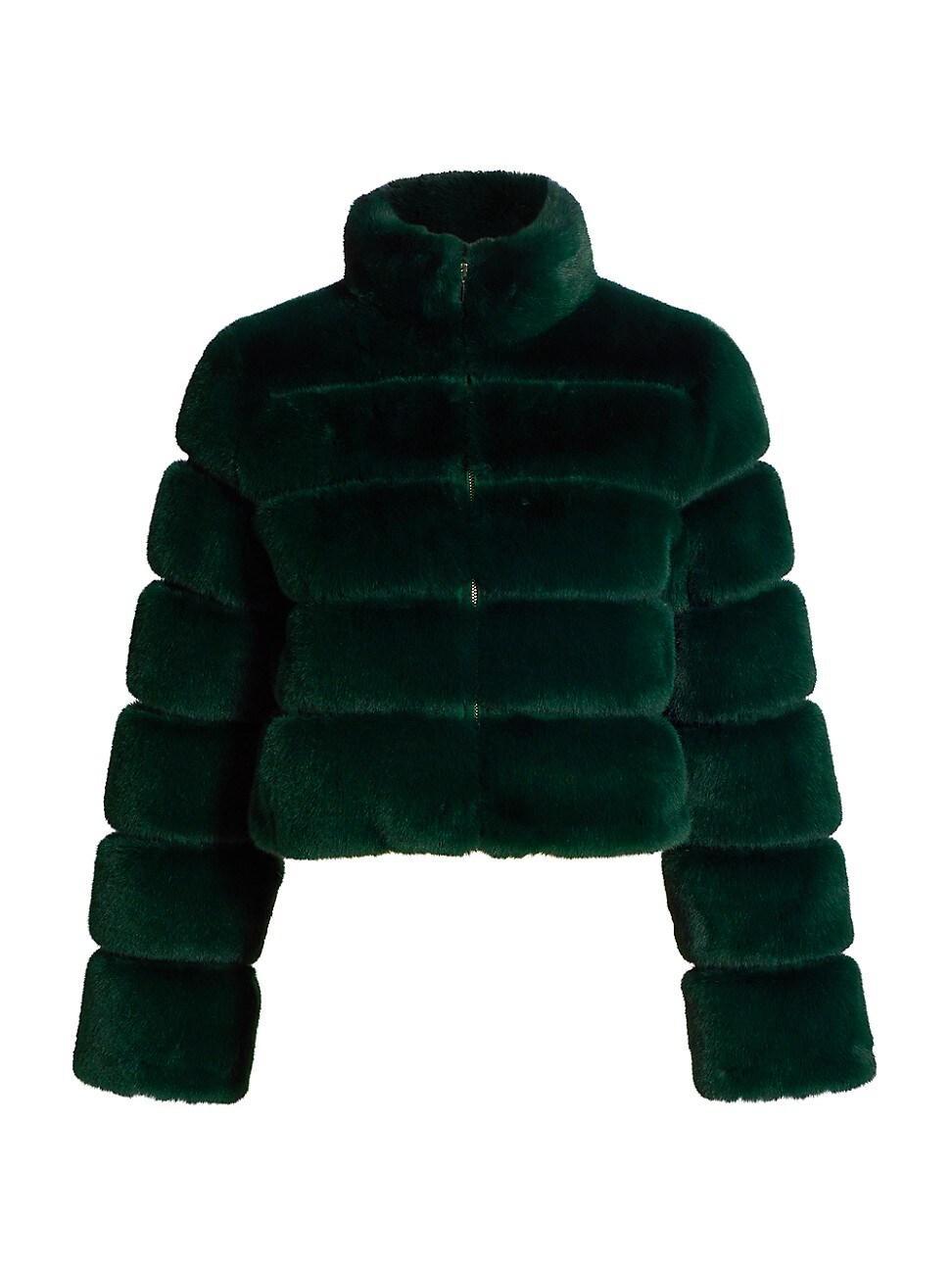 Womens Tala Faux Fur Bomber Jacket Product Image