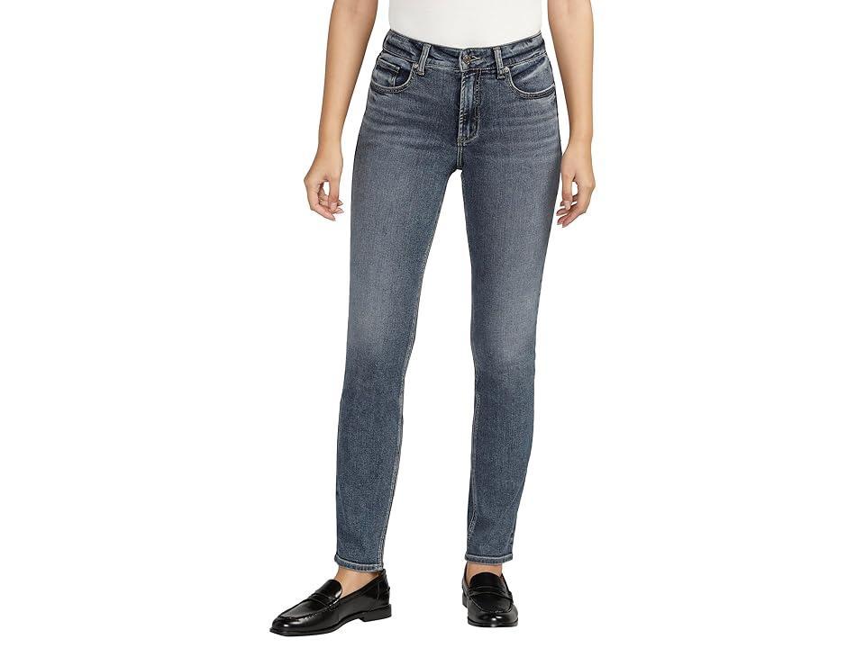 Silver Jeans Co. Most Wanted Mid-Rise Straight Leg Jeans L63413EDB341 (Indigo) Women's Jeans Product Image