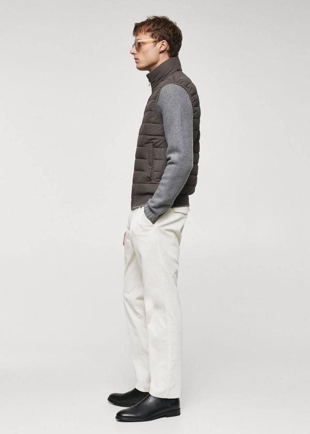 MANGO MAN - Ultralight water-repellent quilted vest dark heather greyMen Product Image