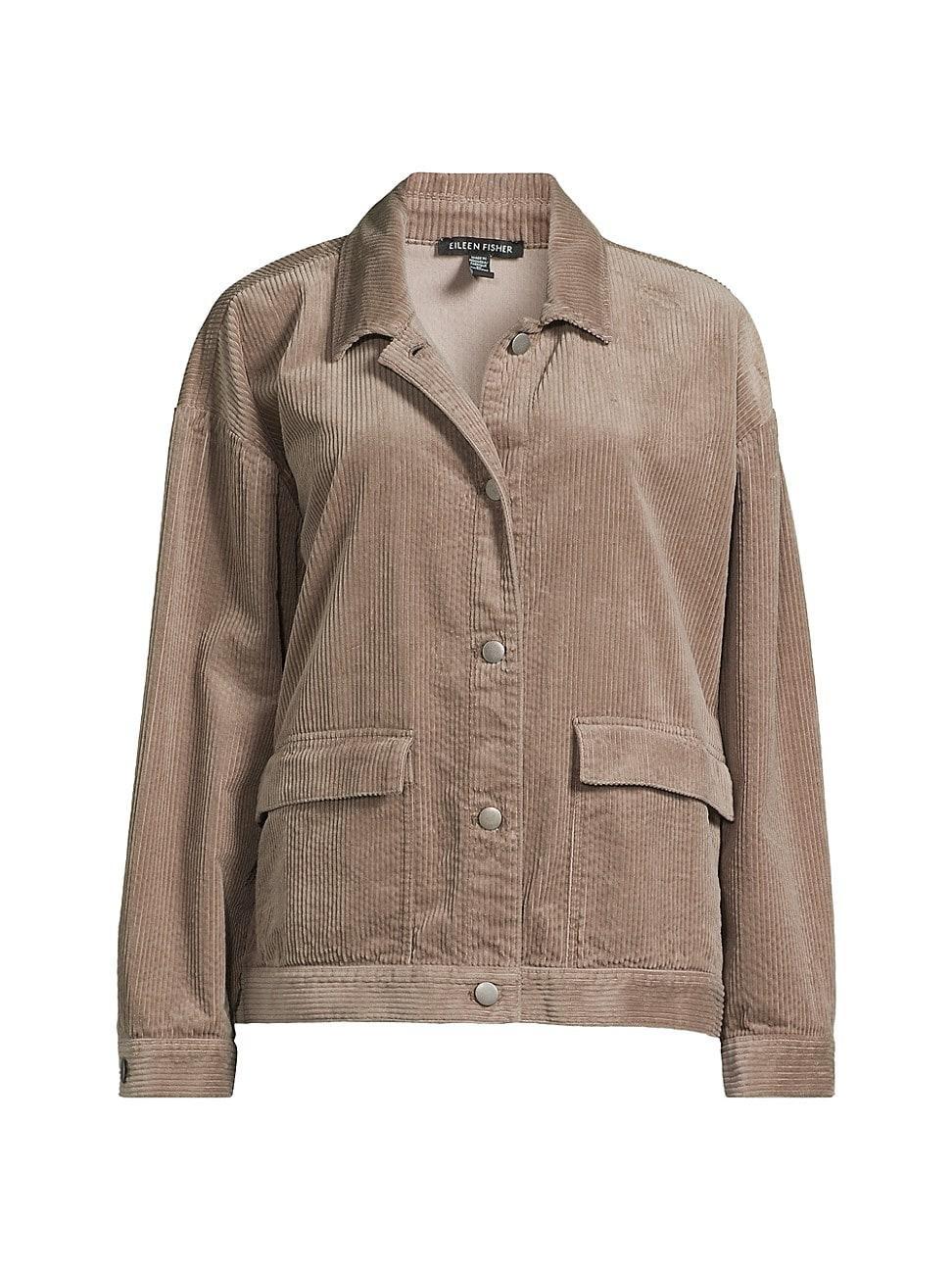 Womens Classic Corduroy Shirt Jacket Product Image