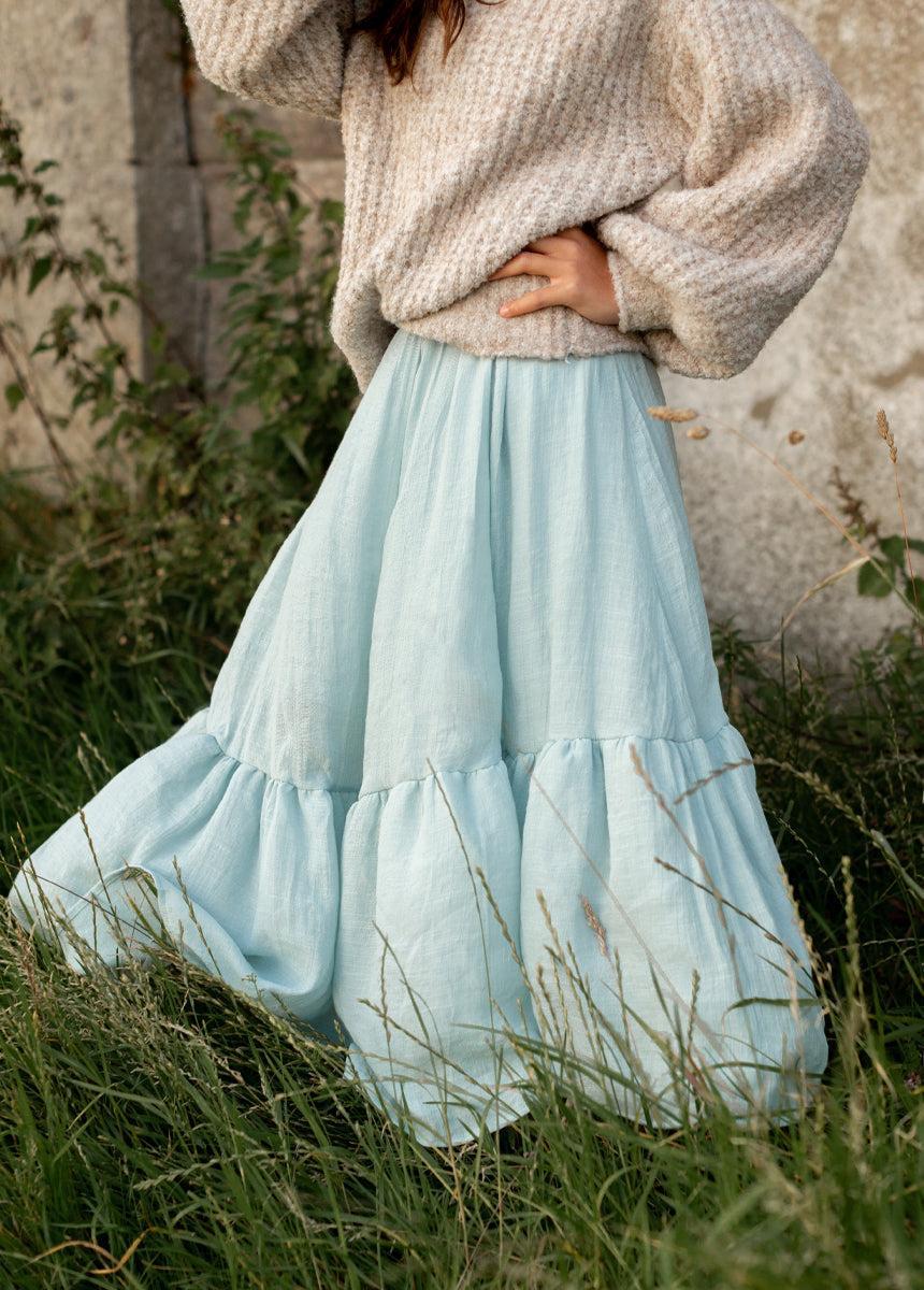 Annabel Skirt in Blue Smoke Product Image