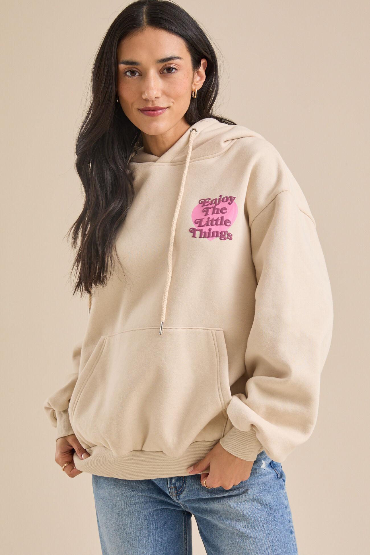 Enjoy The Little Things Graphic Hoodie Product Image