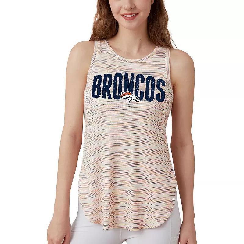 Womens Concepts Sport Denver Broncos Sunray Multicolor Tri-Blend Tank Top Product Image