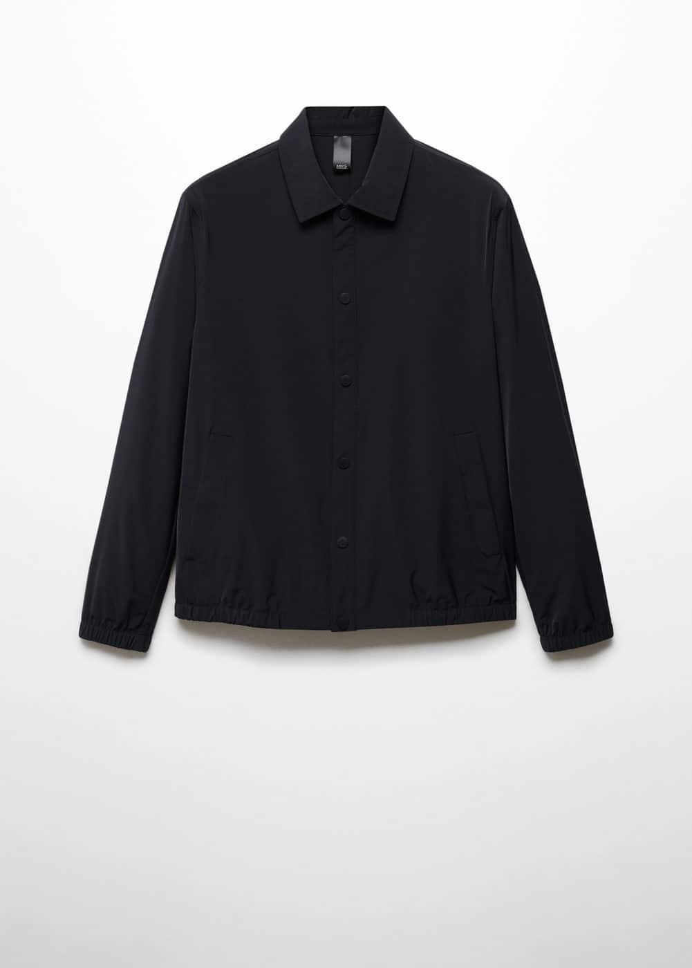 MANGO MAN - Lightweight water-repellent overshirt dark navyMen Product Image