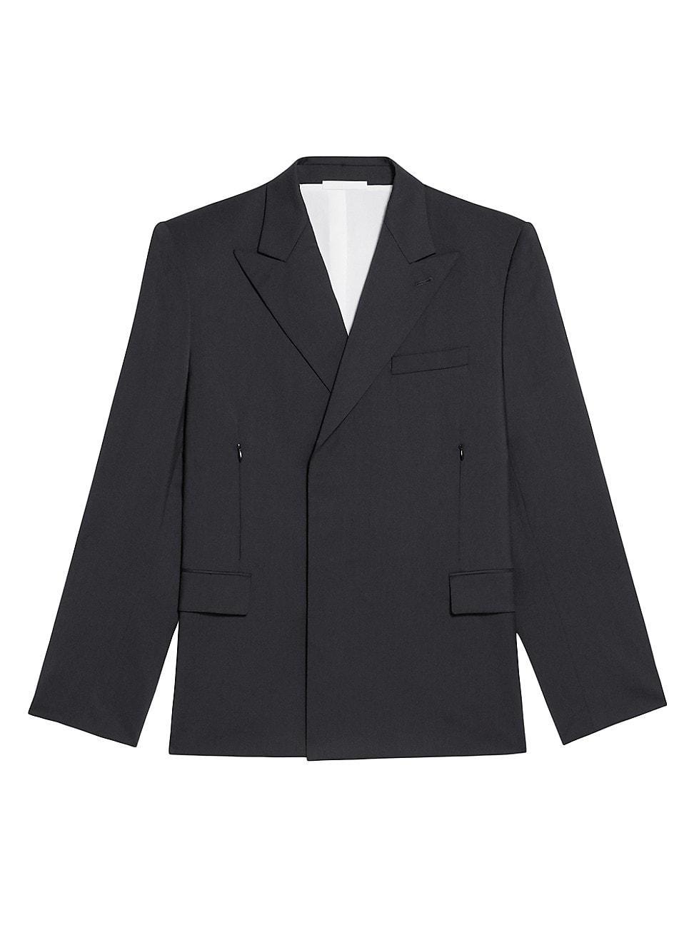 Womens Car Wool Double-Breasted Blazer Product Image