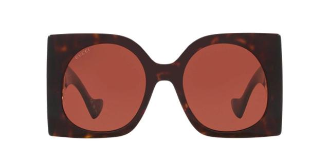 GUCCI Gg1254s Havana Sunglasses In Red Product Image