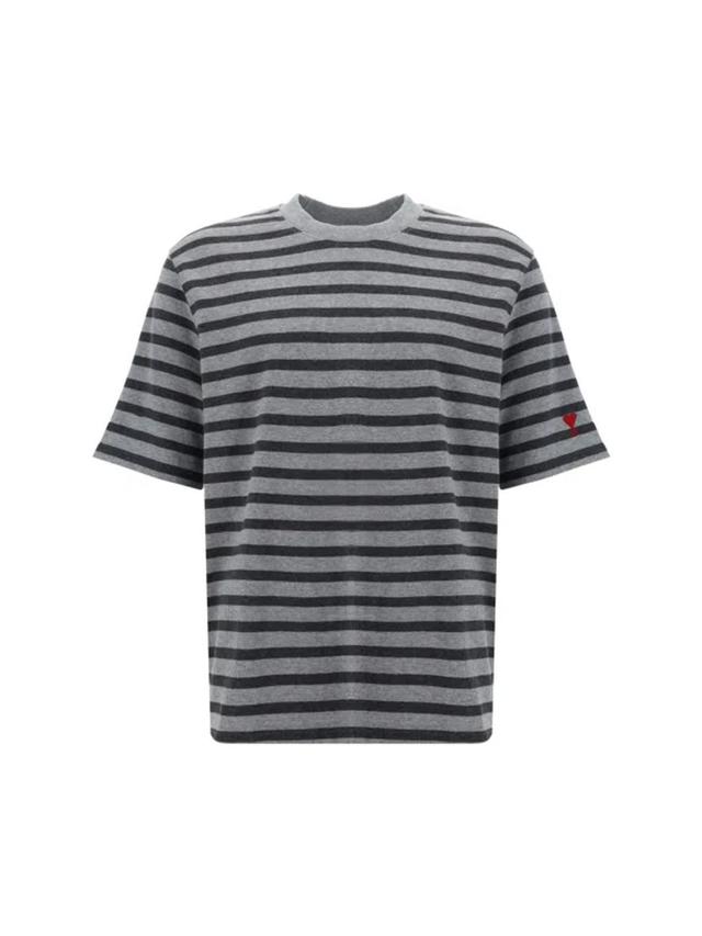 AMI ALEXANDRE MATTIUSSI T-shirt In Grey Product Image