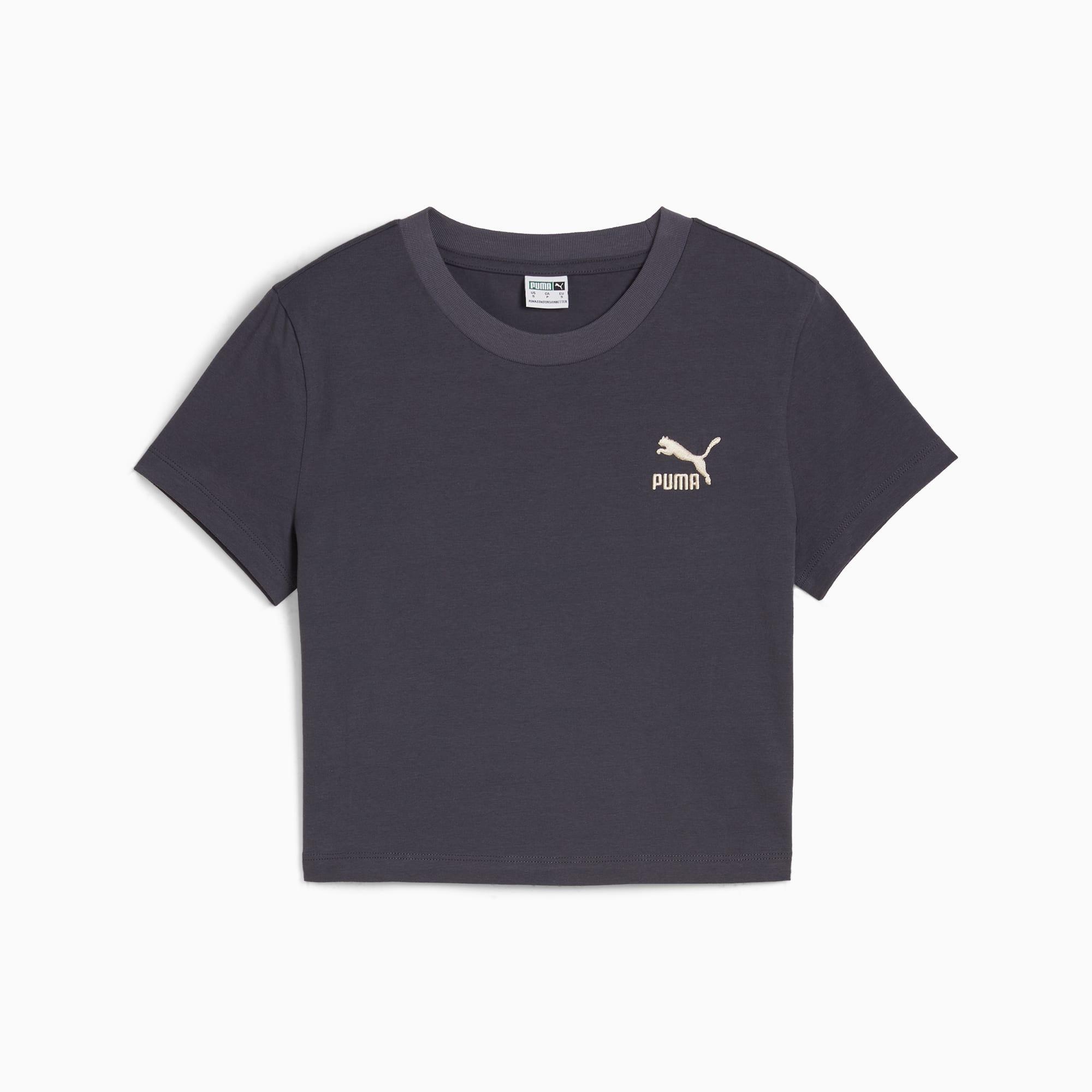 PUMA CLASSICS Women's Baby T-Shirt in Galactic Grey Product Image