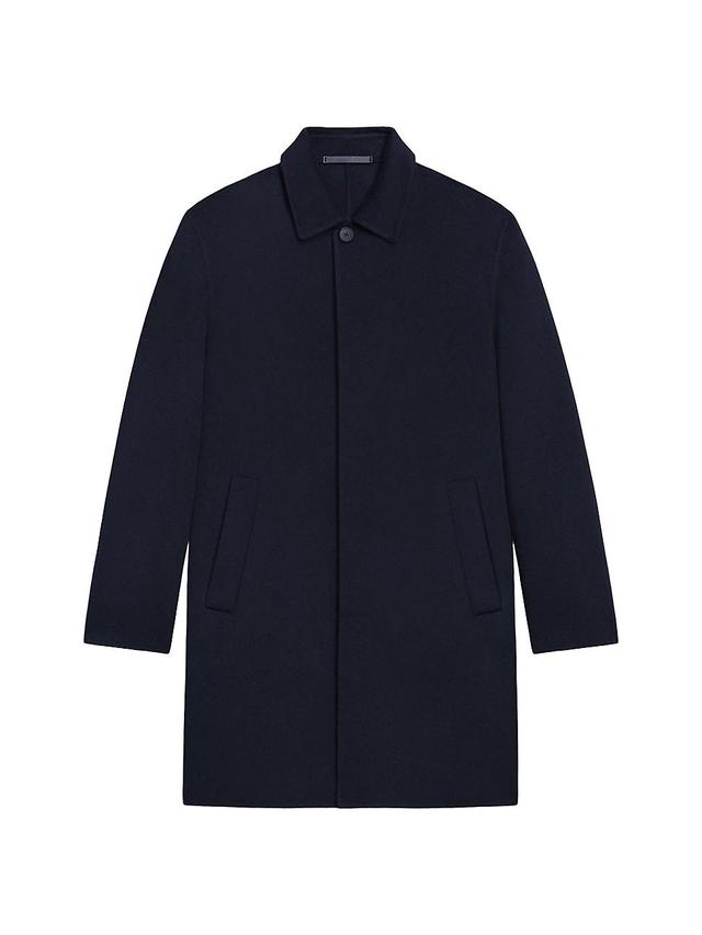 Mens Double-Faced Wool-Cashmere Car Coat Product Image