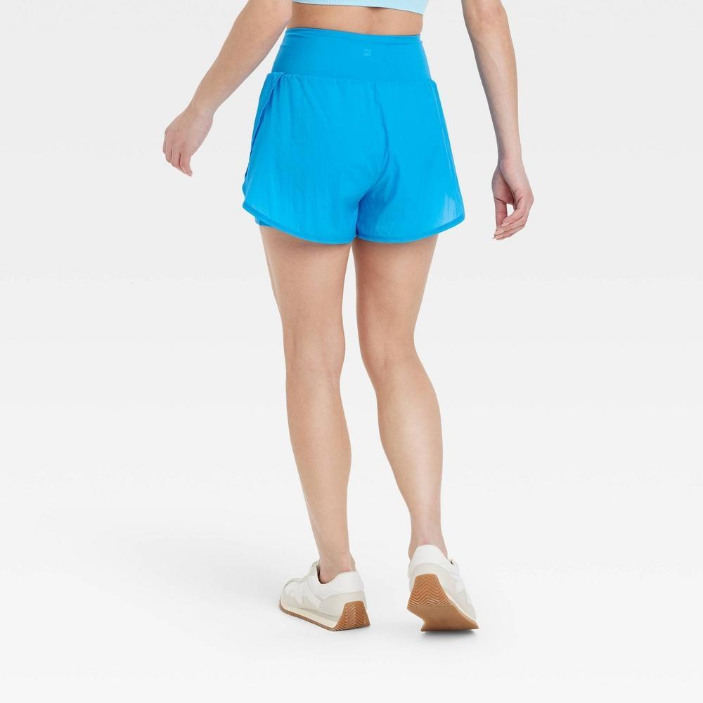 Womens Woven High-Rise 2-in-1 Run Shorts 3 - All In Motion Blue XL Product Image