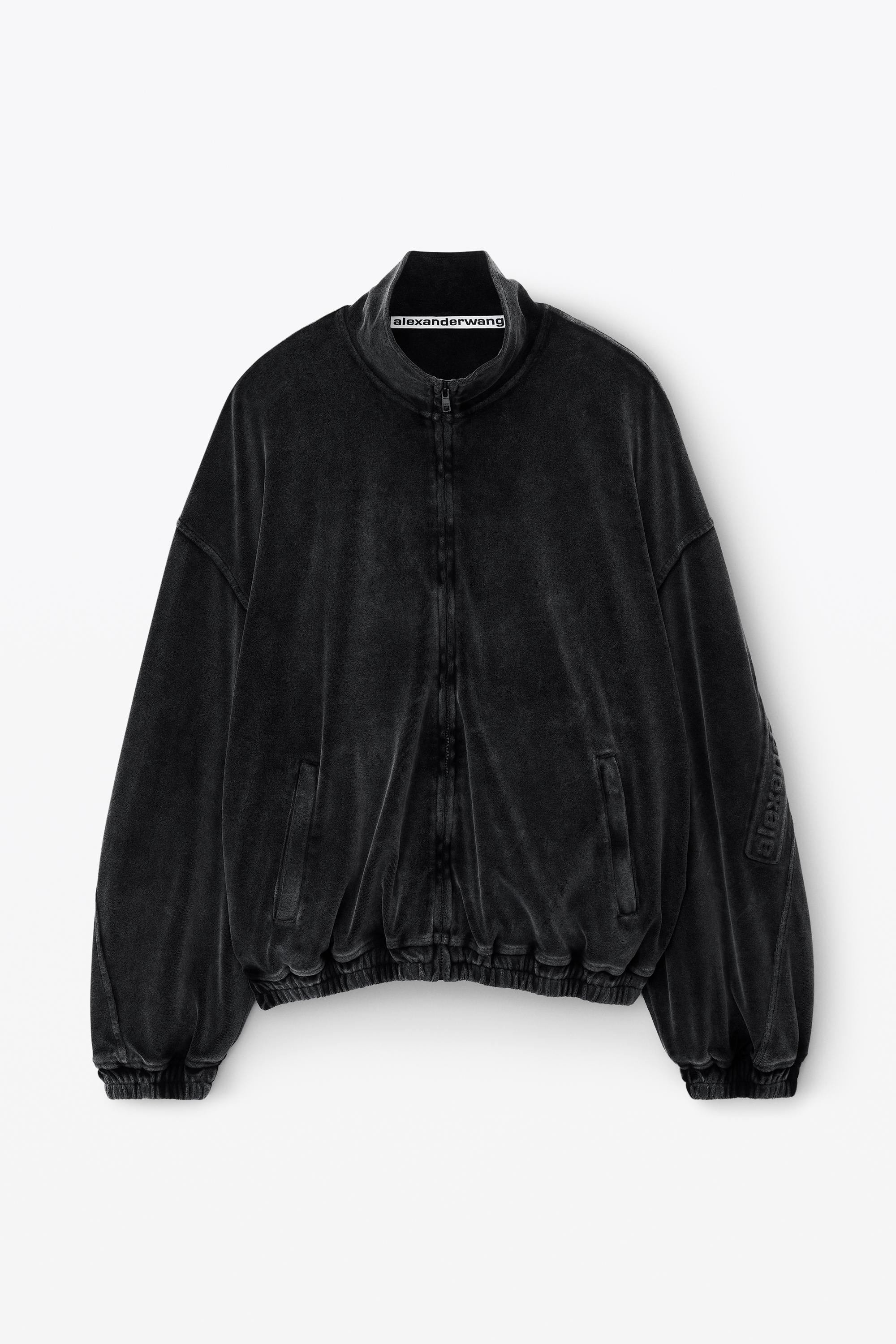 Logo Track Jacket In Velour Product Image