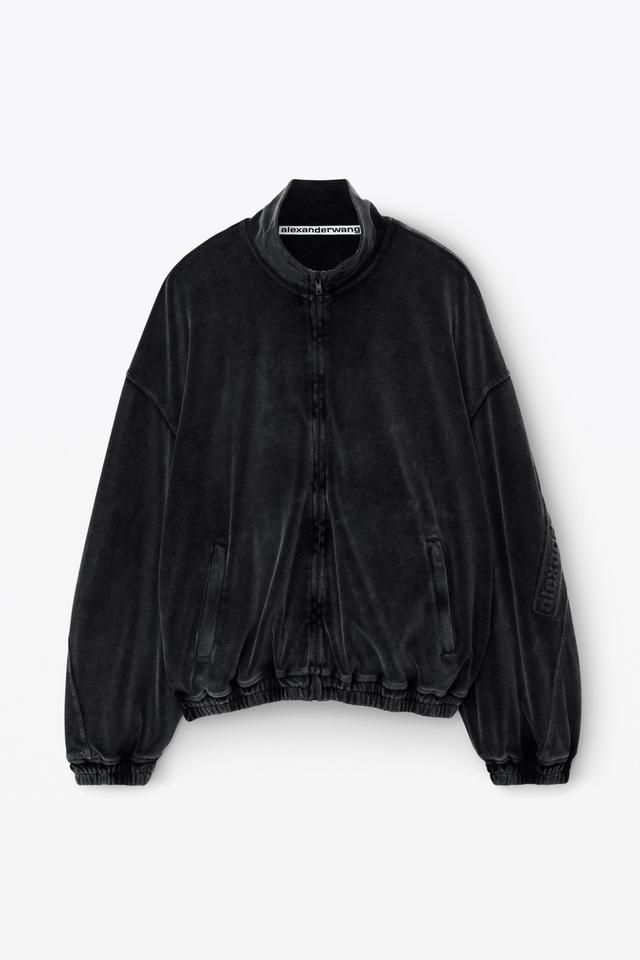 Logo Track Jacket In Velour Product Image