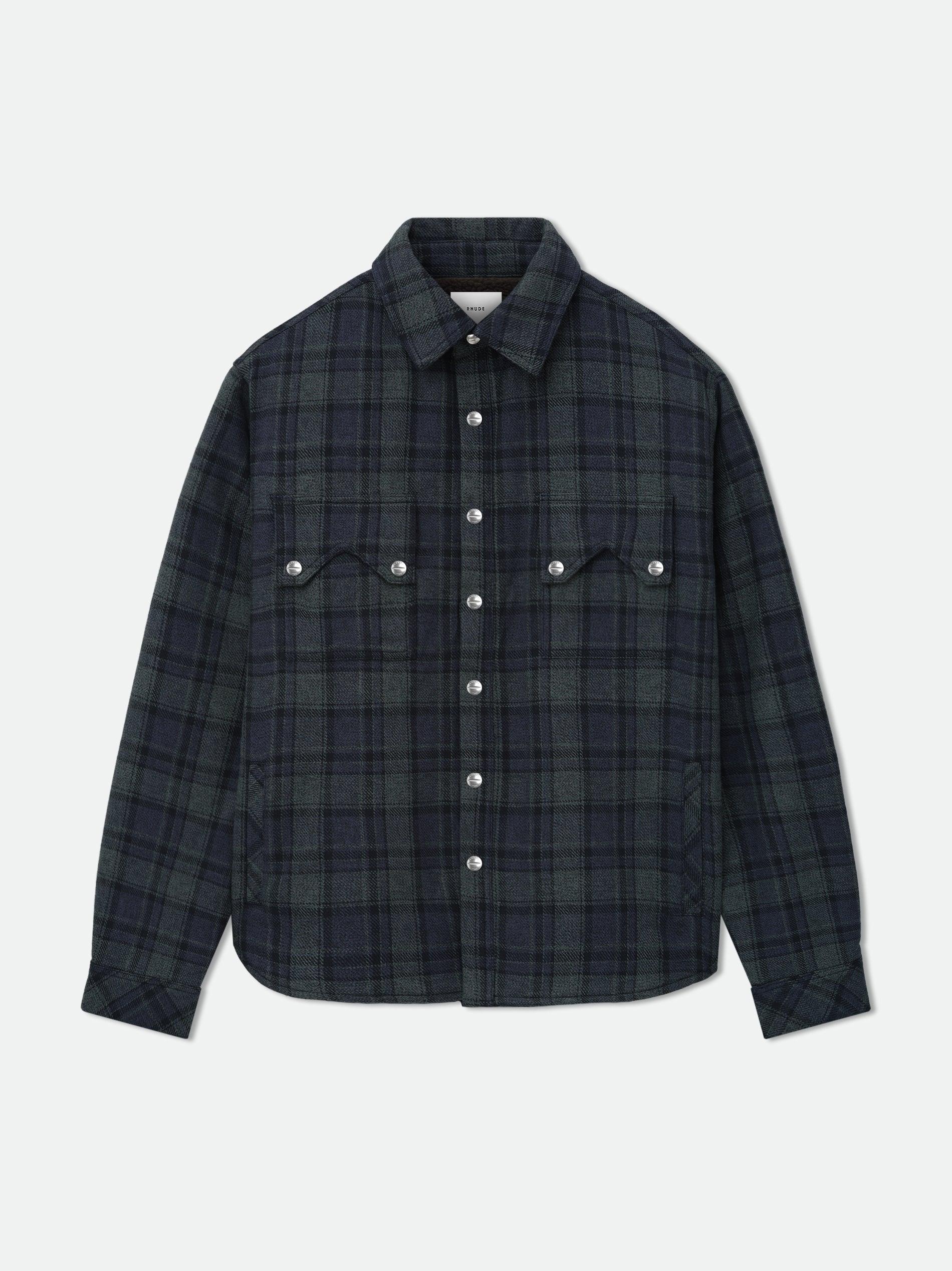 FLANNEL SHERPA OVERSHIRT Male Product Image