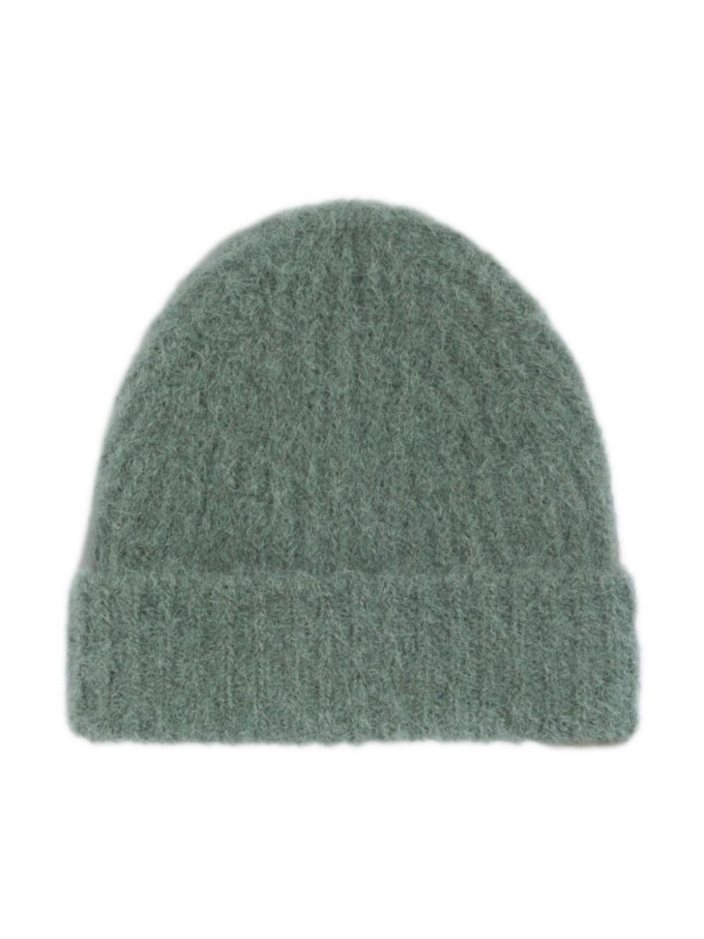 Ribbed-knit Beanie In Antique Clay Product Image