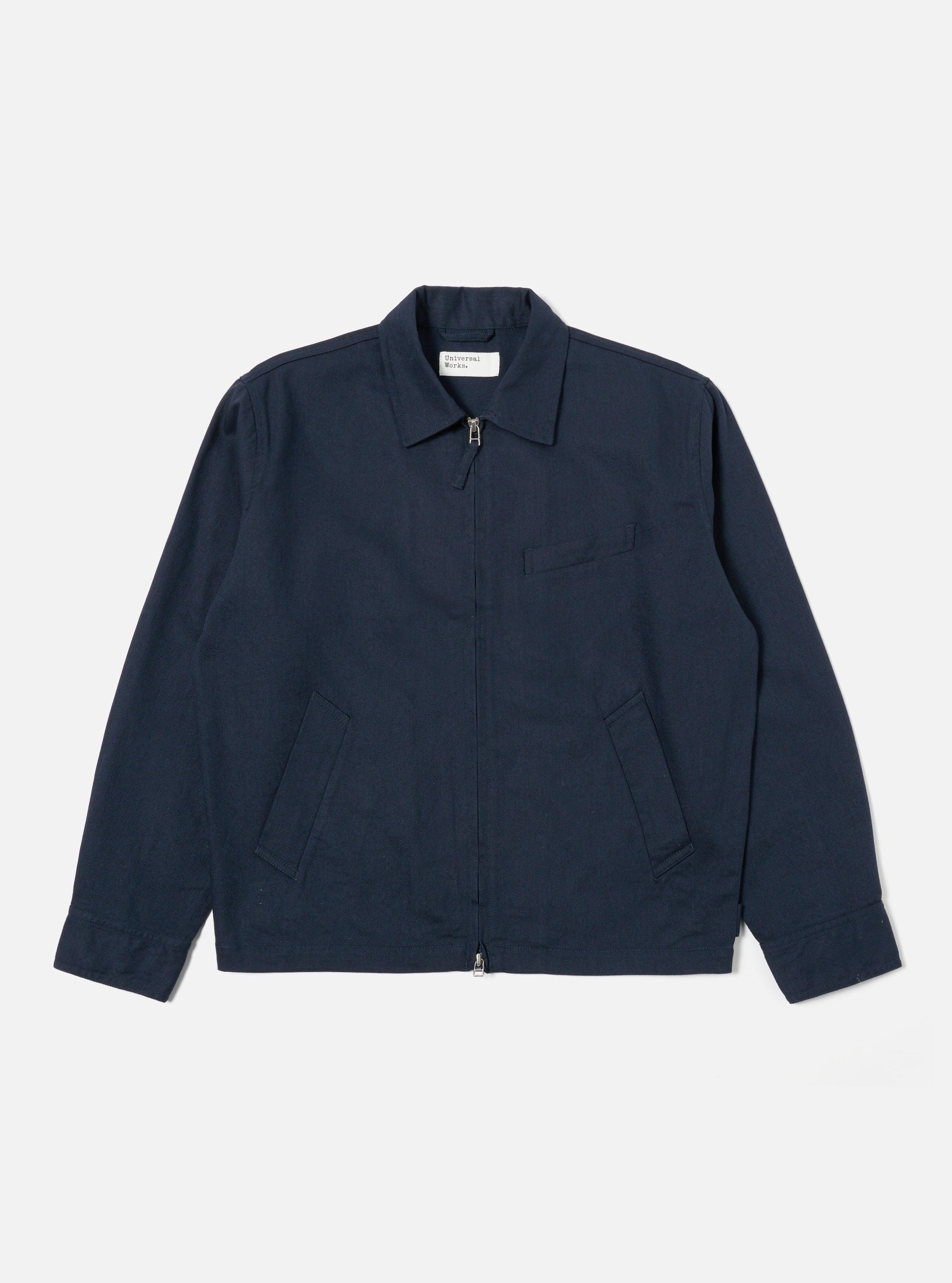 Universal Works Windcheater in Navy Winter Twill Product Image