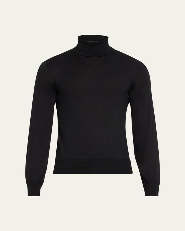 Mens Fine-Gauge Cashmere Turtleneck Sweater Product Image