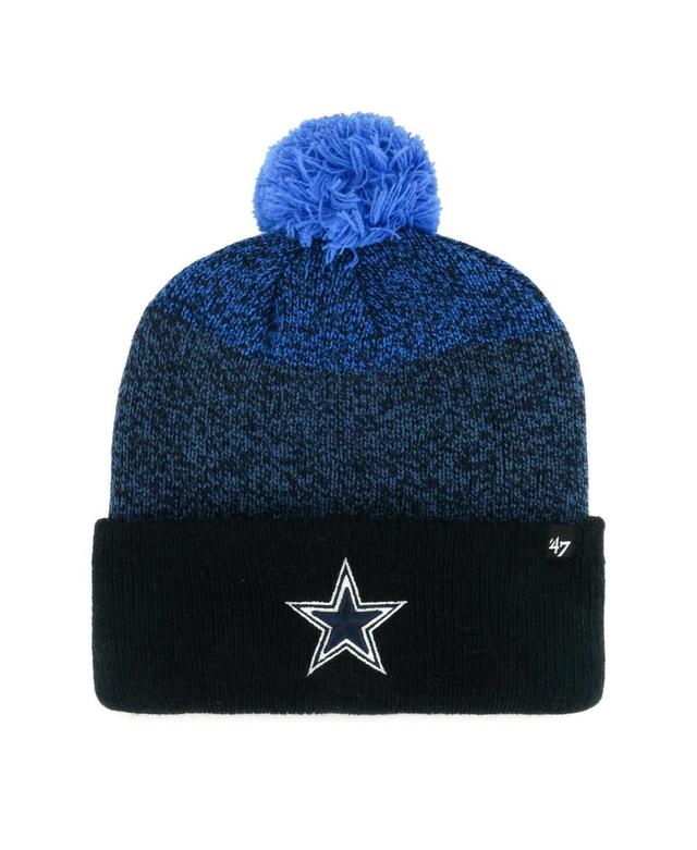 Mens 47 Dallas Cowboys Dark Freeze Cuffed Knit Hat with Pom, Blue Product Image