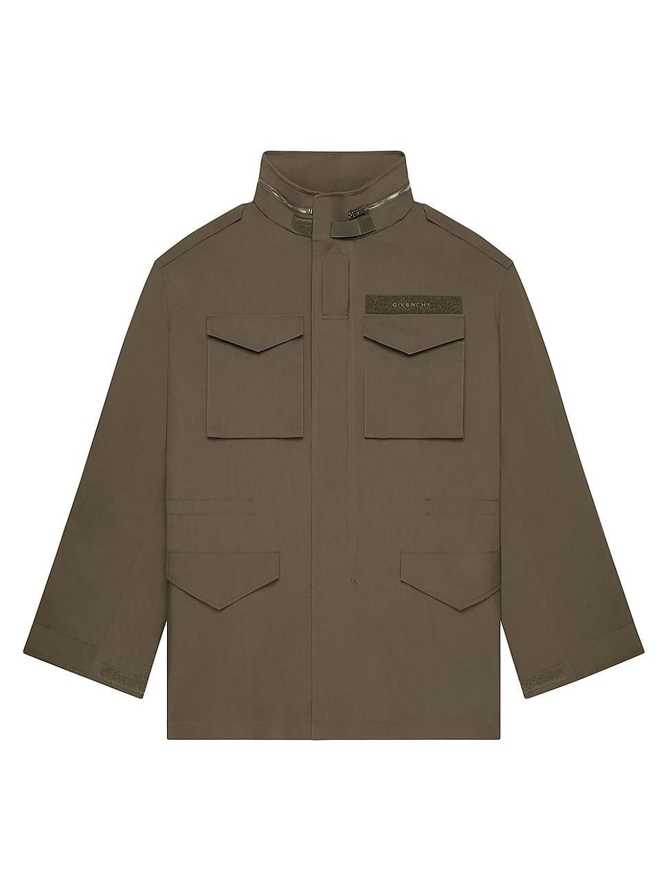 Mens Parka Jacket in Cotton Canvas product image