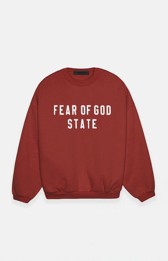 Fear of God Essentials Mens Heavy Fleece Crew Neck Sweatshirt - Product Image