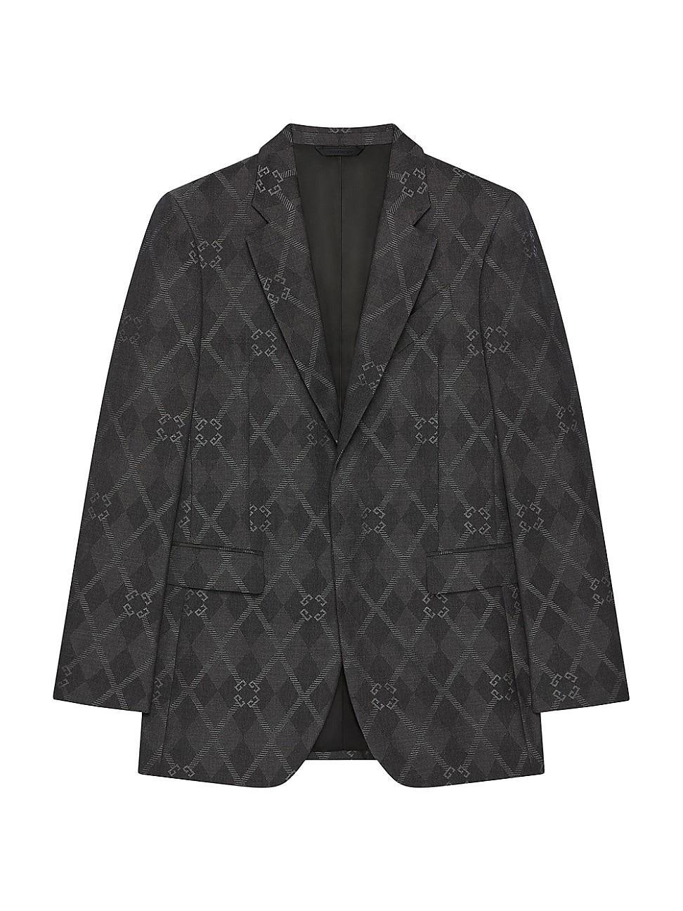 Mens Slim Fit Jacket in Monogram 72 Jacquard Product Image