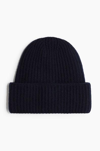 Rib-Knit Wool-Blend Hat Product Image