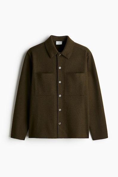 Regular Fit Wool-Blend Overshirt Product Image