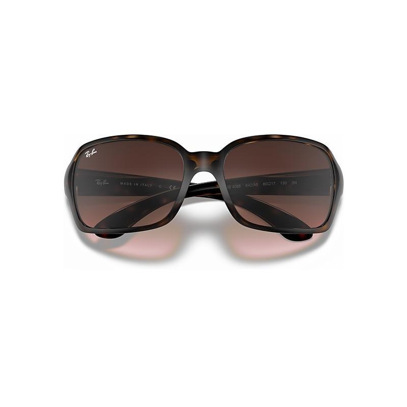 Ray-Ban Womens 0RB4068 60mm Havana Square Wrap Sunglasses Product Image